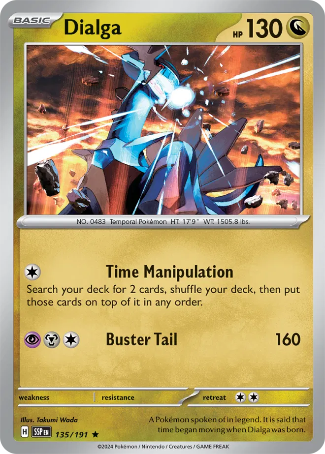 Dialga Holo Rare 135 - Surging Sparks Pokesingles