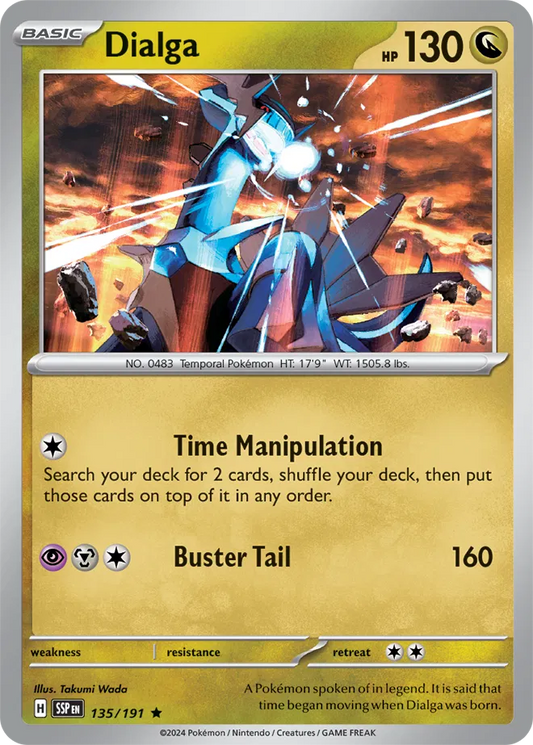 Dialga Holo Rare 135 - Surging Sparks Pokesingles