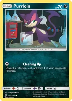 Purrloin 135/236- Unified Minds Pokesingles