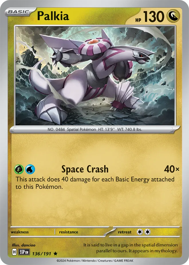 Palkia Holo Rare 136 - Surging Sparks Pokesingles