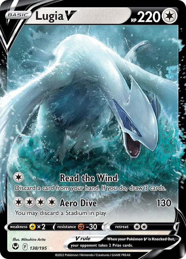 Lugia V 138, Silver Tempest | Sword & Shield, , 0.00 kr, Pokesingles. Kjøp pokemon kort til lave priser hos oss.