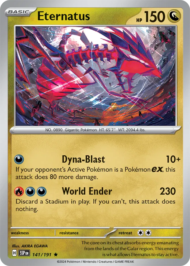 Eternatus Holo Rare 141 - Surging Sparks Pokesingles