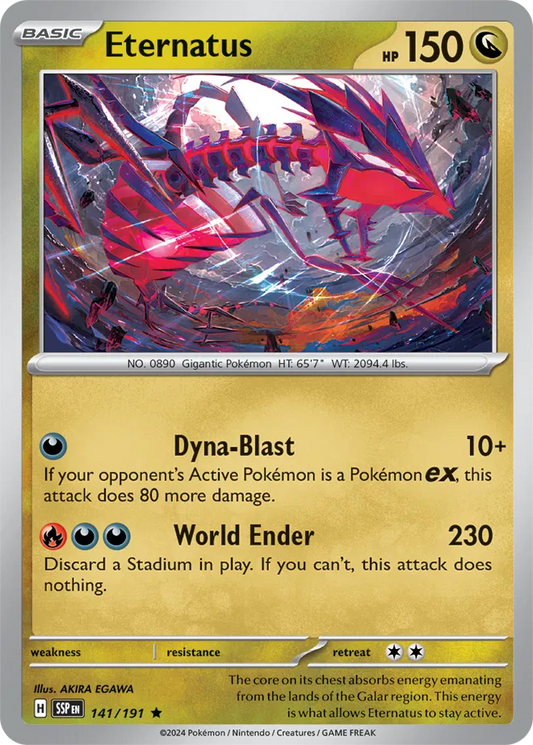 Eternatus Holo Rare 141 - Surging Sparks Pokesingles