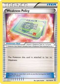 Weakness Policy 142 - Primal Clash Pokesingles