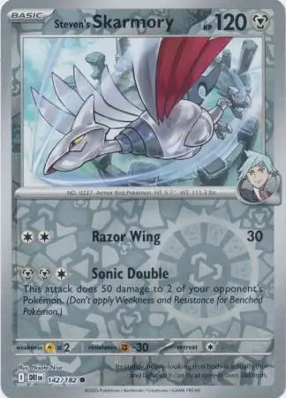 Steven's Skarmory Reverse Holo 142 - Destined Rivals Pokesingles