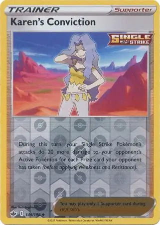 Karen's Conviction Reverse Holo 144 Pokesingles