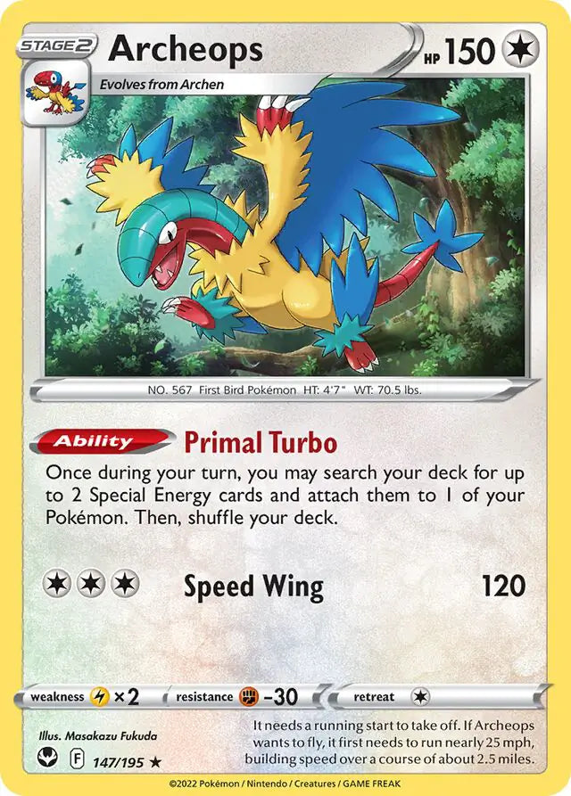 Archeops 147, Silver Tempest | Sword & Shield, , 0.00 kr, Pokesingles. Kjøp pokemon kort til lave priser hos oss.