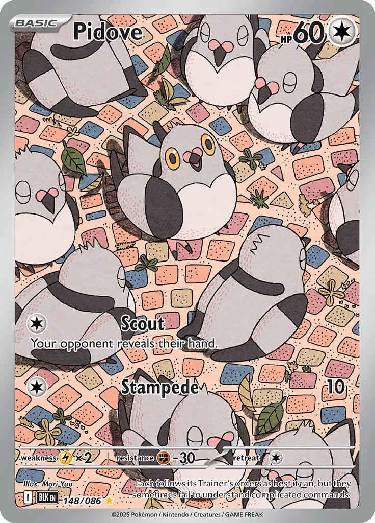 Pidove 148 - Black Bolt Pokesingles