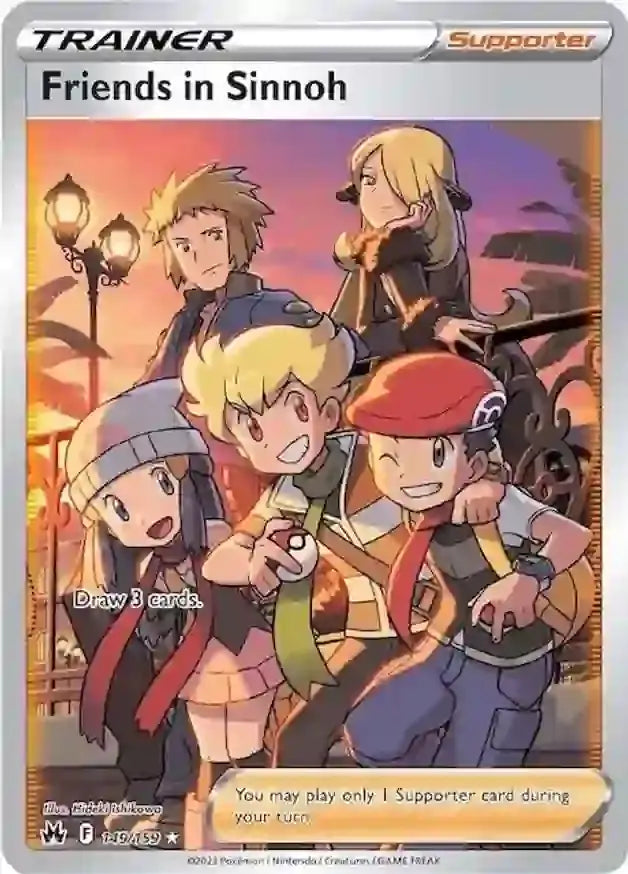 Friends in Sinnoh 149, Crown Zenith | Sword & Shield, , 0.00 kr, Pokesingles. Kjøp pokemon kort til lave priser hos oss.