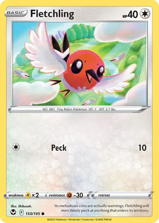 Fletchling 150, Silver Tempest | Sword & Shield, , 0.00 kr, Pokesingles. Kjøp pokemon kort til lave priser hos oss.