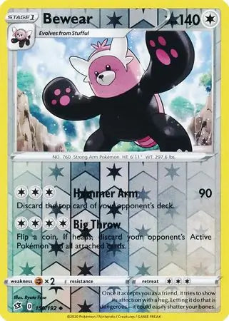 Bewear Reverse Holo 150 - Rebel Clash Pokesingles
