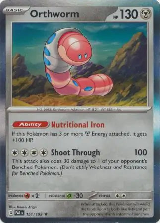 Orthworm 151 - Paldea Evolved, Paldea Evolved | Scarlet & Violet, , 5.00 kr, Pokesingles. Kjøp pokemon kort til lave priser hos oss.