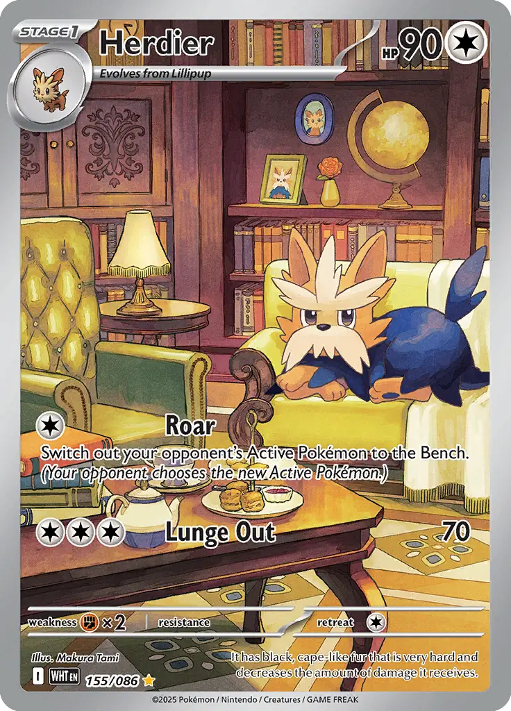 Herdier 155 - White Flare Pokesingles