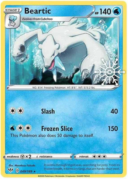 Beartic Snowflake Stamp 049 Pokesingles