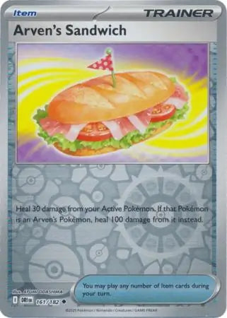 Arven's Sandwich Reverse Holo 161 - Destined Rivals Pokesingles