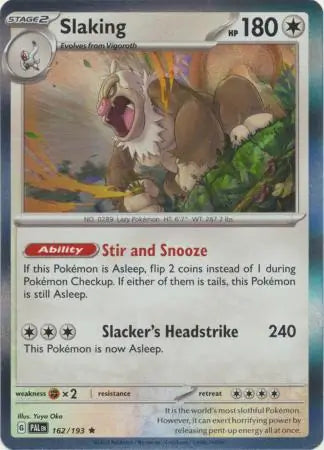 Slaking 162 - Paldea Evolved, Paldea Evolved | Scarlet & Violet, , 5.00 kr, Pokesingles. Kjøp pokemon kort til lave priser hos oss.