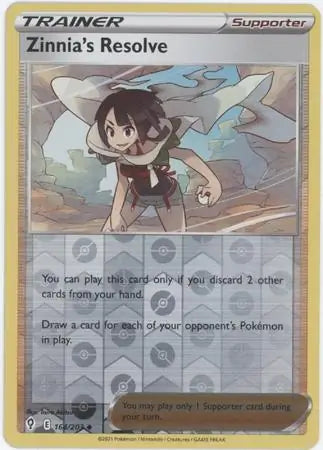 Zinnia's Resolve Reverse Holo 164, Evolving Skies | Sword & Shield, trainer, 5.00 kr, Pokesingles. Kjøp pokemon kort til lave priser hos oss.