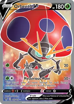 Full Art Orbeetle V 166 - Vivid Voltage Pokesingles