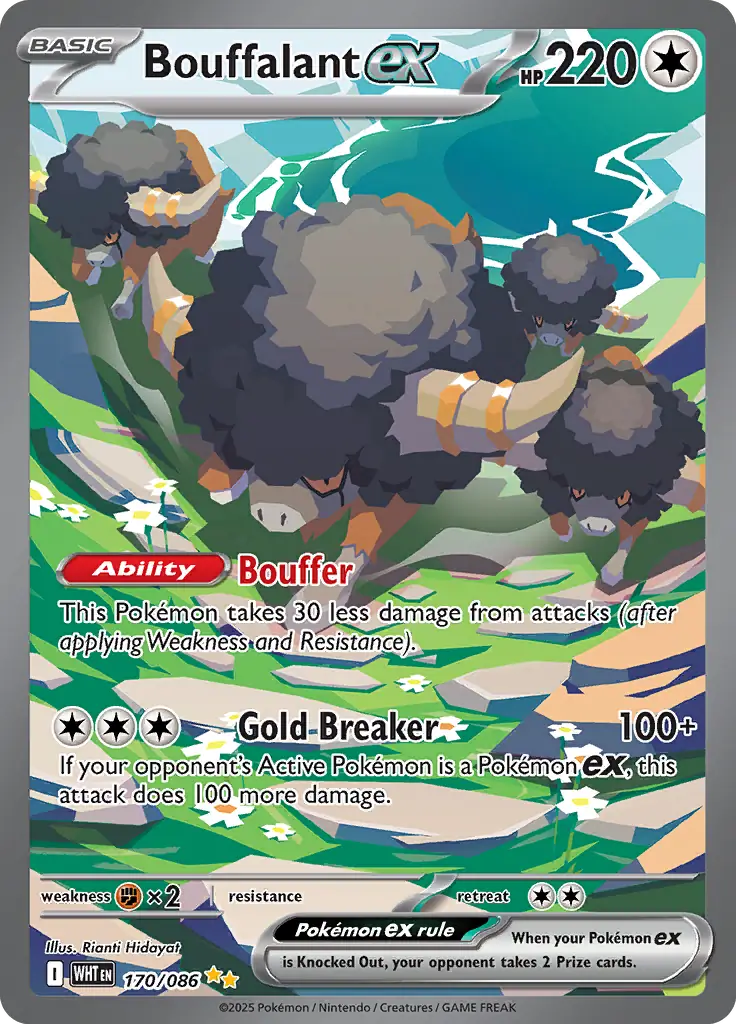 Bouffalant 170 - White Flare Pokesingles