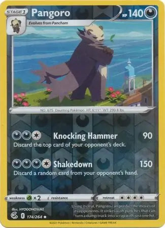 Pangoro Reverse Holo 174, Fusion Strike | Sword & Shield, , 0.00 kr, Pokesingles. Kjøp pokemon kort til lave priser hos oss.