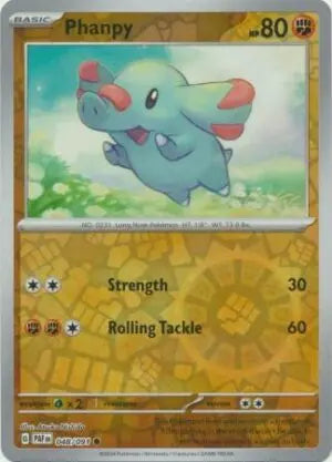 048 Phanpy - Reverse Holo, Paldean Fates, reverse, 4.00 kr, Pokesingles. Kjøp pokemon kort til lave priser hos oss.