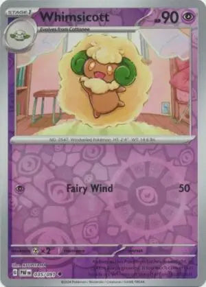 035 Whimsicott - Reverse Holo, Paldean Fates, reverse, 4.00 kr, Pokesingles. Kjøp pokemon kort til lave priser hos oss.
