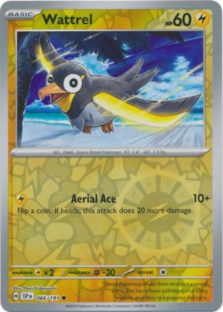 Wattrel Reverse Holo 066 - Surging Sparks Pokesingles