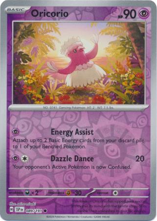 Oricorio Reverse Holo 089 - Surging Sparks Pokesingles