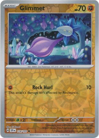 Glimmet Reverse Holo 114 - Surging Sparks Pokesingles