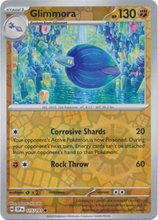 Glimmora Reverse Holo 115 - Surging Sparks Pokesingles