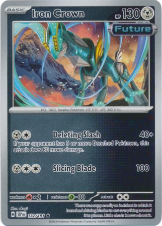 Iron Crown Reverse Holo 132 - Surging Sparks