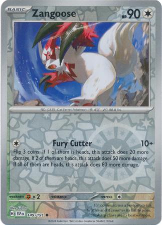 Zangoose Reverse Holo 149 - Surging Sparks Pokesingles