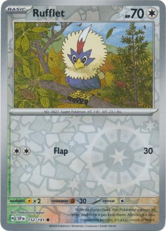 Rufflet Reverse Holo 152 - Surging Sparks Pokesingles