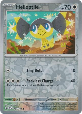 Helioptile Reverse Holo 154 - Surging Sparks Pokesingles
