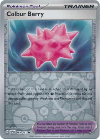 Colbur Berry Reverse Holo 168 - Surging Sparks Pokesingles
