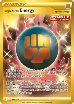 Single Strike Energy Secret 183 - Battle Styles Pokesingles
