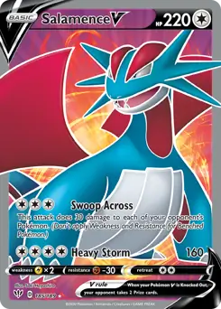 Full Art Salamence V 185, Darkness Ablaze | Sword & Shield, , 3.00 kr, Pokesingles. Kjøp pokemon kort til lave priser hos oss.