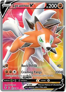 Lycanroc V 187, Evolving Skies | Sword & Shield, secret, 5.00 kr, Pokesingles. Kjøp pokemon kort til lave priser hos oss.