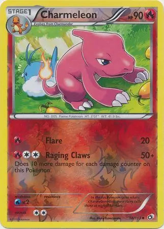 Charmeleon Reverse Holo 18 - Legendary Treasures Pokesingles