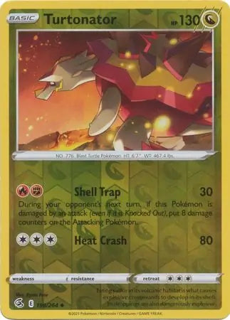 Turtonator Reverse Holo 198, Fusion Strike | Sword & Shield, , 0.00 kr, Pokesingles. Kjøp pokemon kort til lave priser hos oss.