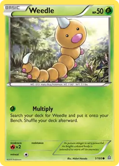 Weedle 1 - Primal Clash Pokesingles