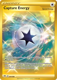 Capture Energy Secret 201, Darkness Ablaze | Sword & Shield, , 3.00 kr, Pokesingles. Kjøp pokemon kort til lave priser hos oss.