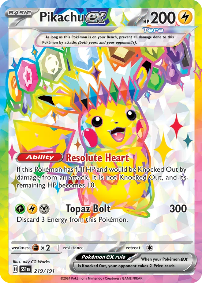 Pikachu 219 - Surging Sparks Pokesingles