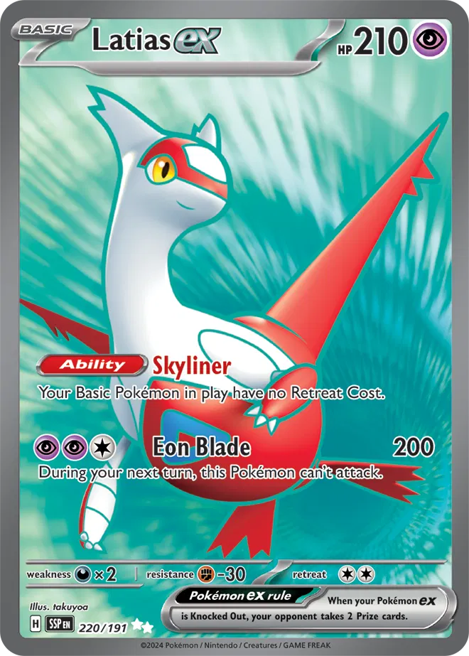 Latias ex 220 - Surging Sparks Pokesingles