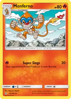 Monferno 22 - Ultra Prism Pokesingles