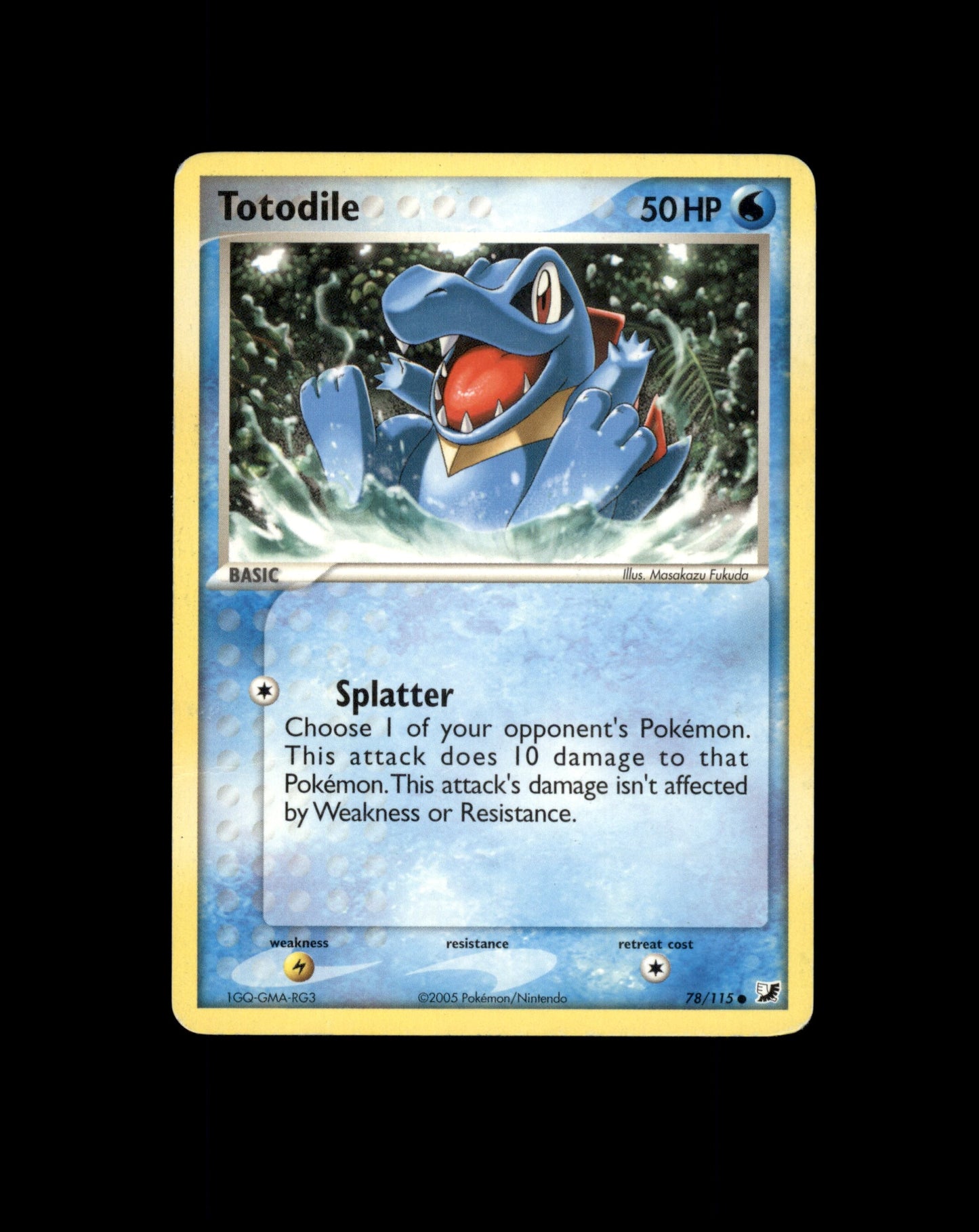 *SE BILDE FOR TILSTAND* Totodile #78 Pokemon Unseen Forces Pokesingles