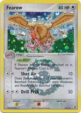 Fearow Reverse Holo 24 - Fire Red Leaf Green Pokesingles