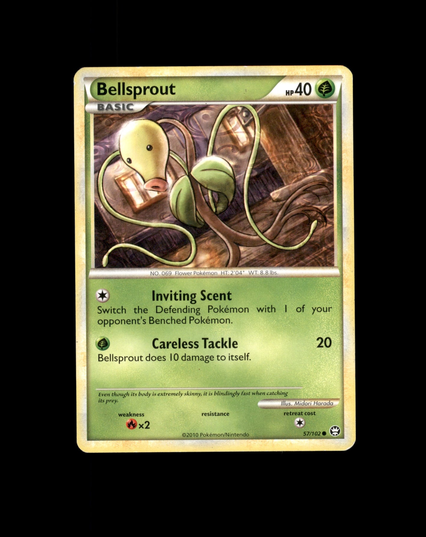 *SE BILDE FOR TILSTAND* Bellsprout #57 Pokemon Triumphant Pokesingles