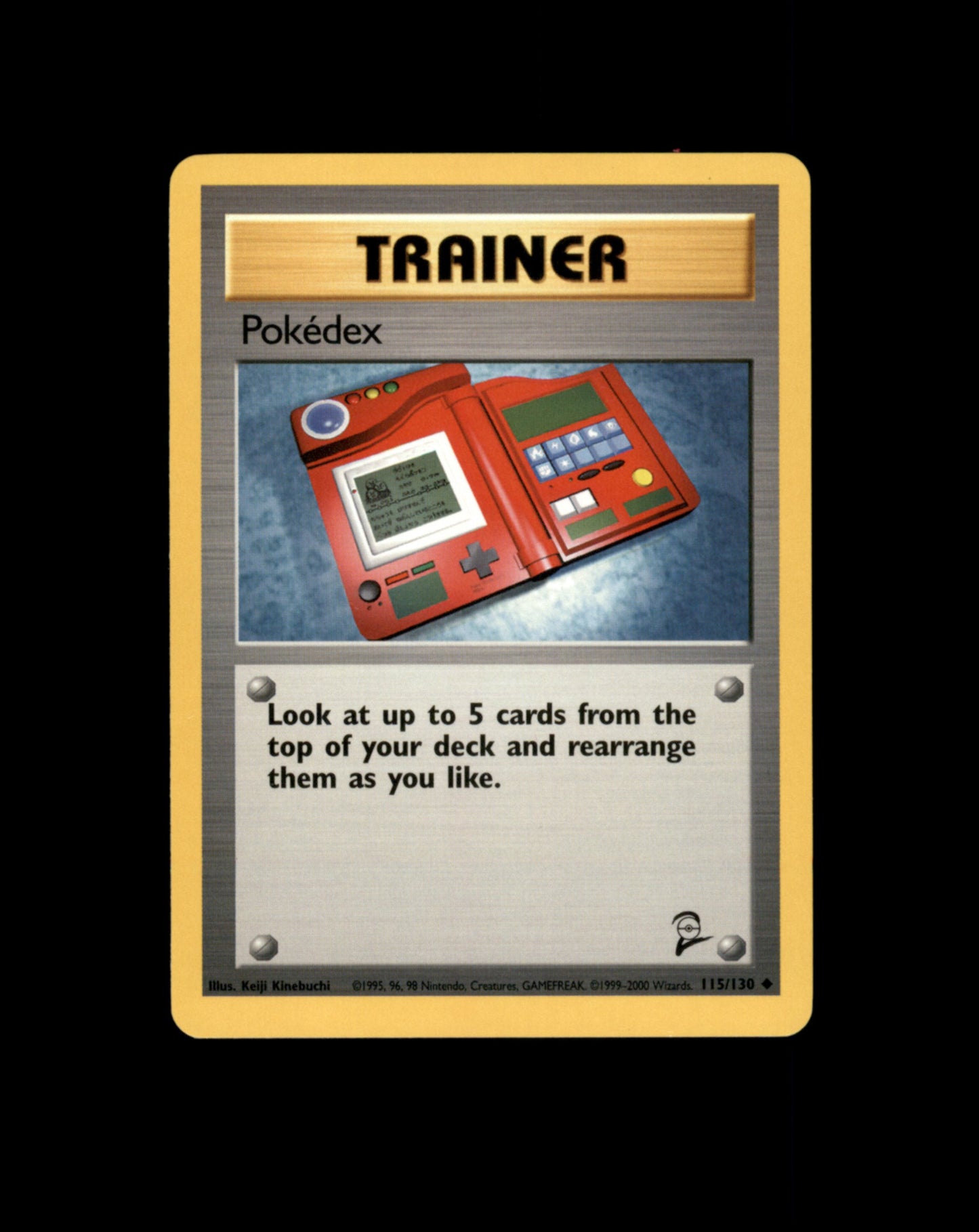*SE BILDE FOR TILSTAND* Pokedex #115 Pokemon Base Set 2 Pokesingles