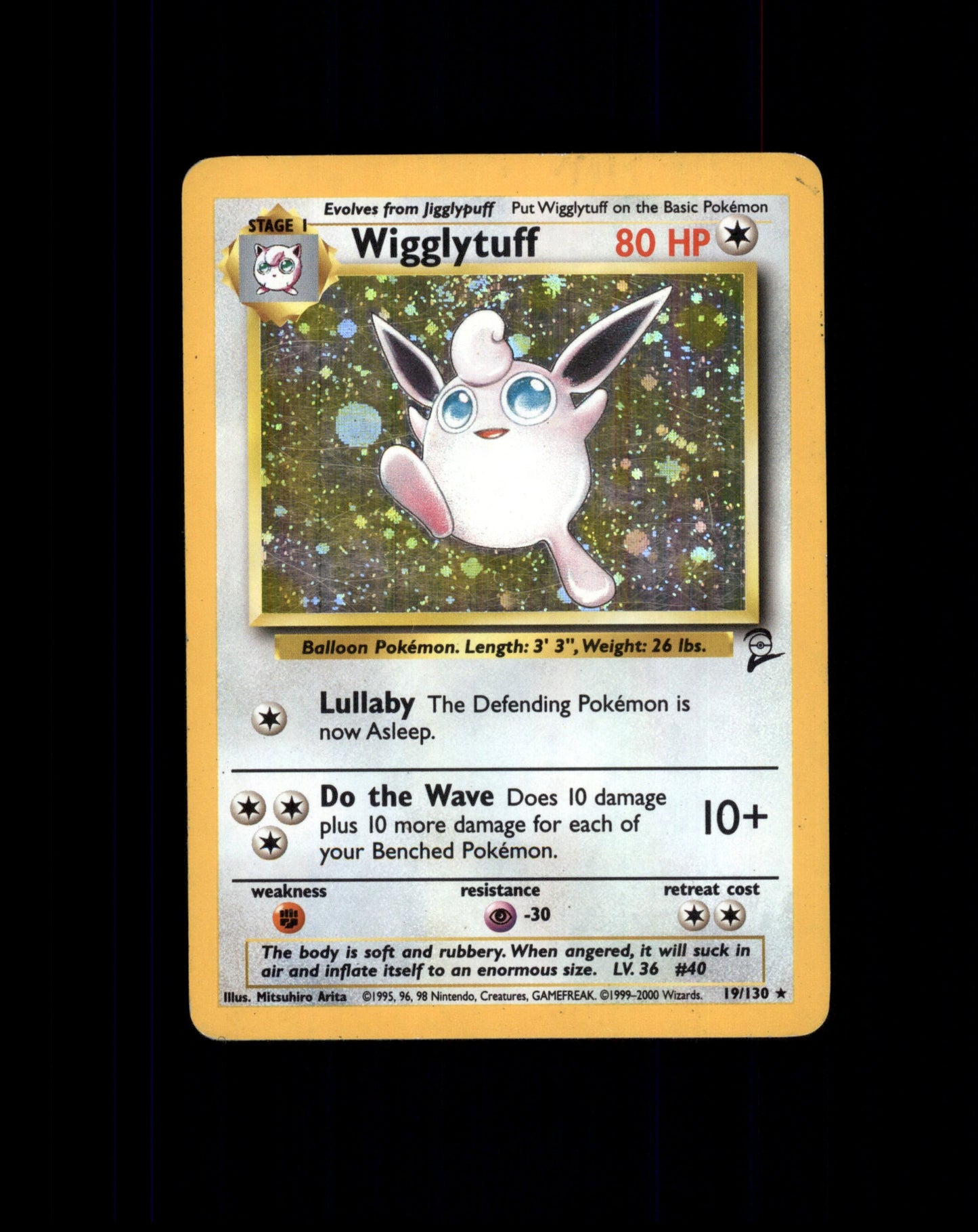 *SE BILDE FOR TILSTAND* Wigglytuff #19 Pokemon Base Set 2 Pokesingles
